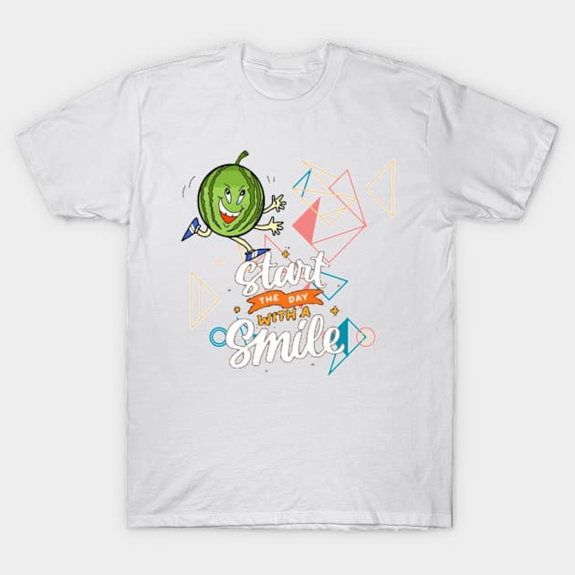 Start the Day with smile T-Shirt by joshsmith